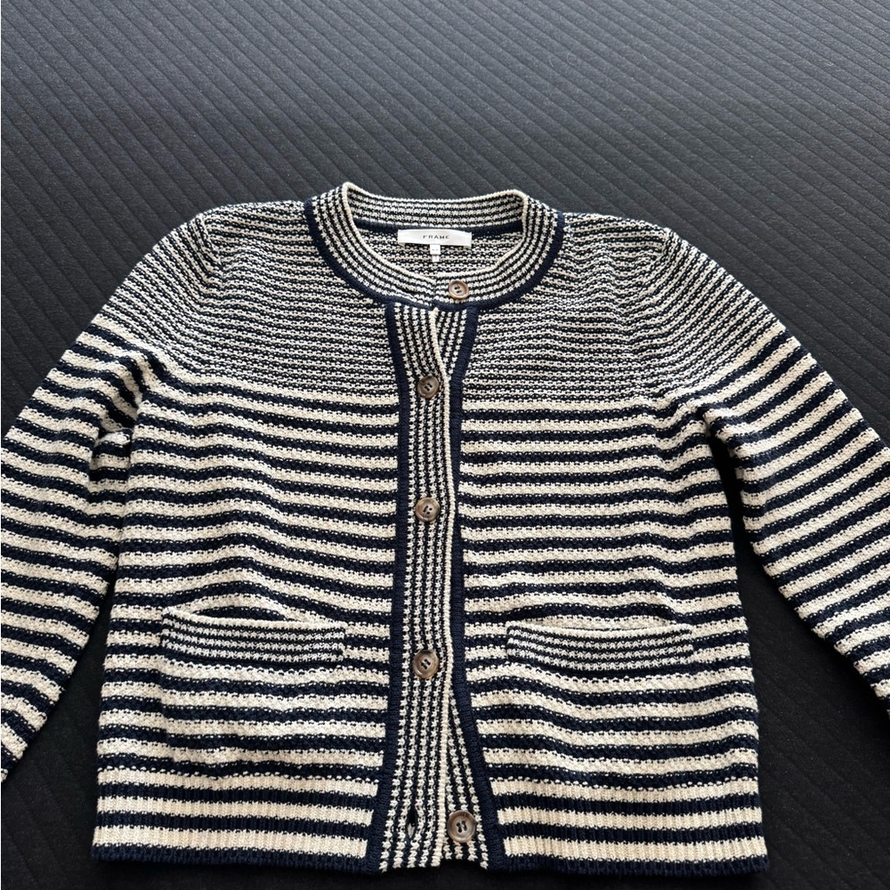 Frame striped cardigan Size small